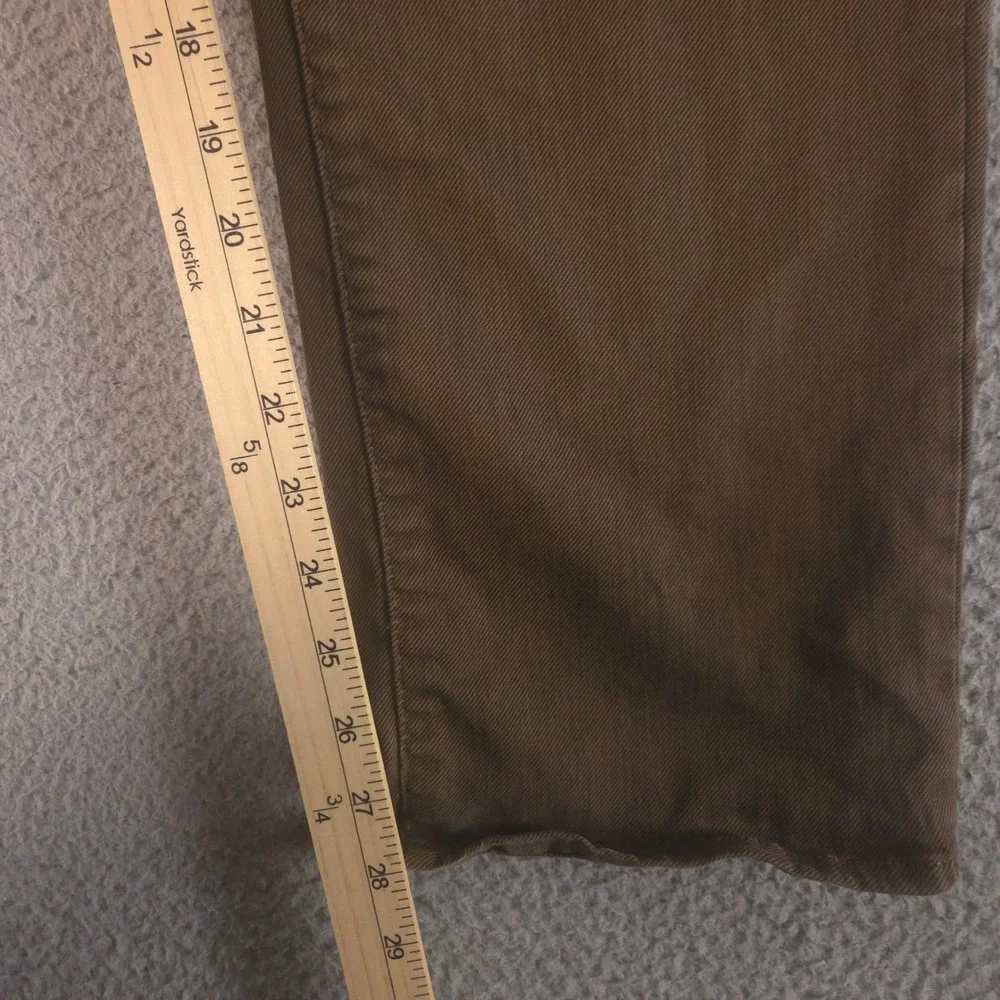 34 Heritage Jeans Mens 34x30 Brown Straight Leg Stretch Cotton Comfort Denim